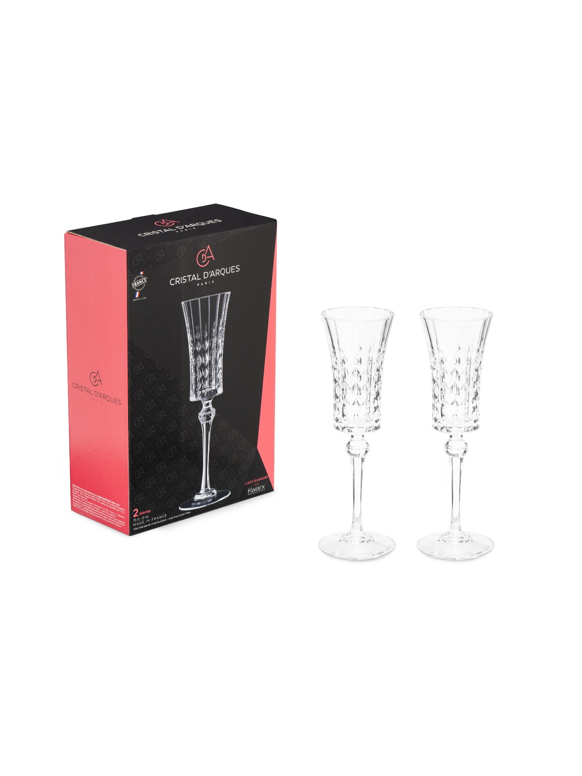 Бокалы eclat cristal d arques. Бокалы Eclat Lady Diamond. Набор бокалов для шампанского леди Даймонд 2шт 150мл q9151. Бокал для шампанского леди Даймонд. Бокал-флюте Lady Diamond 150 мл Cristal d'Arques.