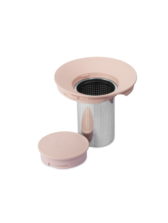 Чайник заварочный AMPLE 1000мл с фильтром розовый